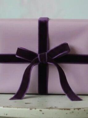 Farrisilk Purple Velvet Designer Wired Edge Ribbon .75" Roll 10 Yards